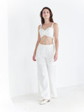 Hlače Linen ivory