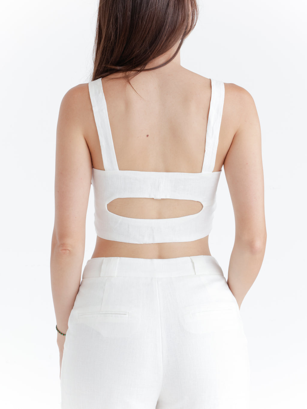 Hlače Linen ivory