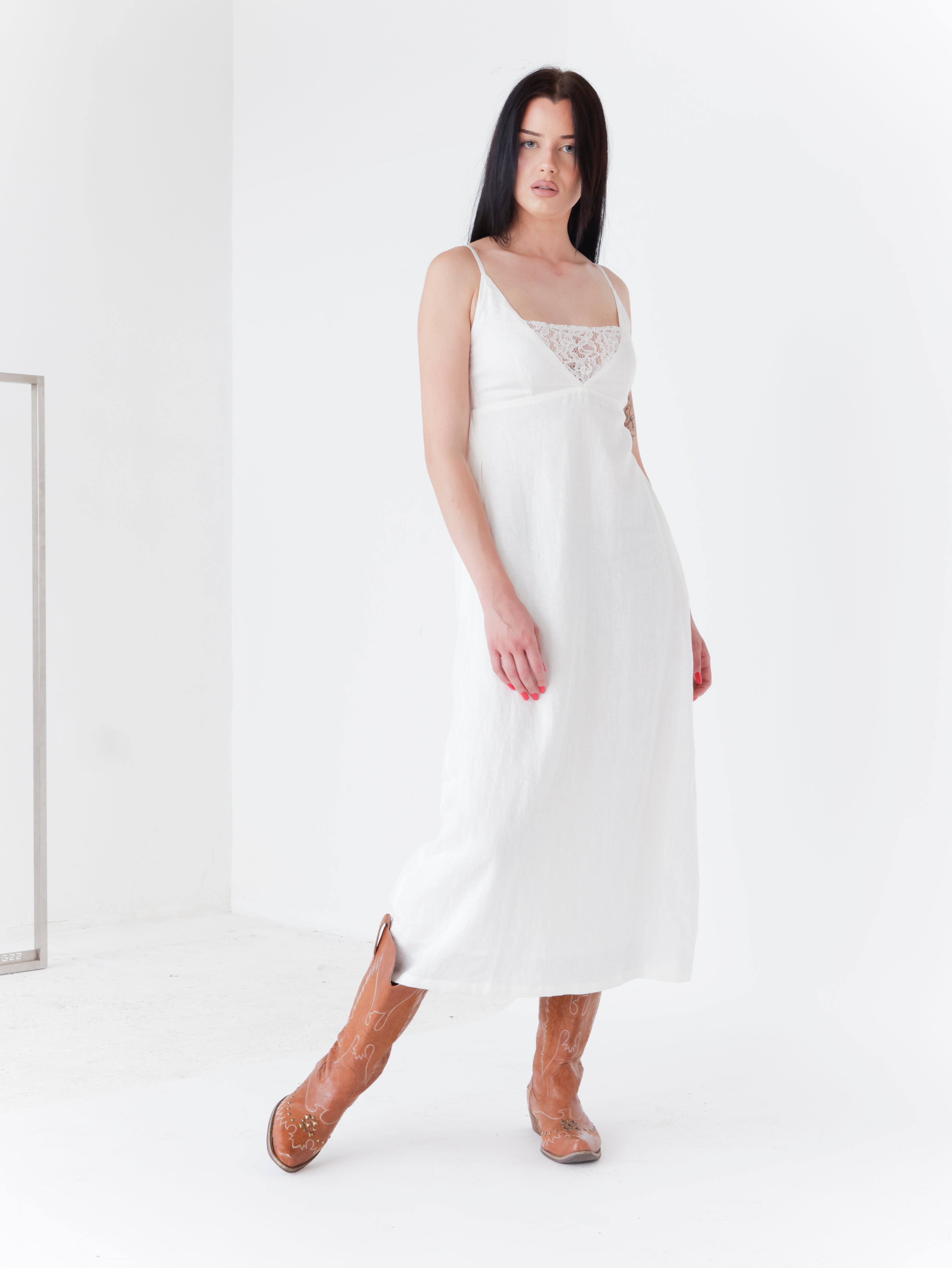 Obleka Linen lace
