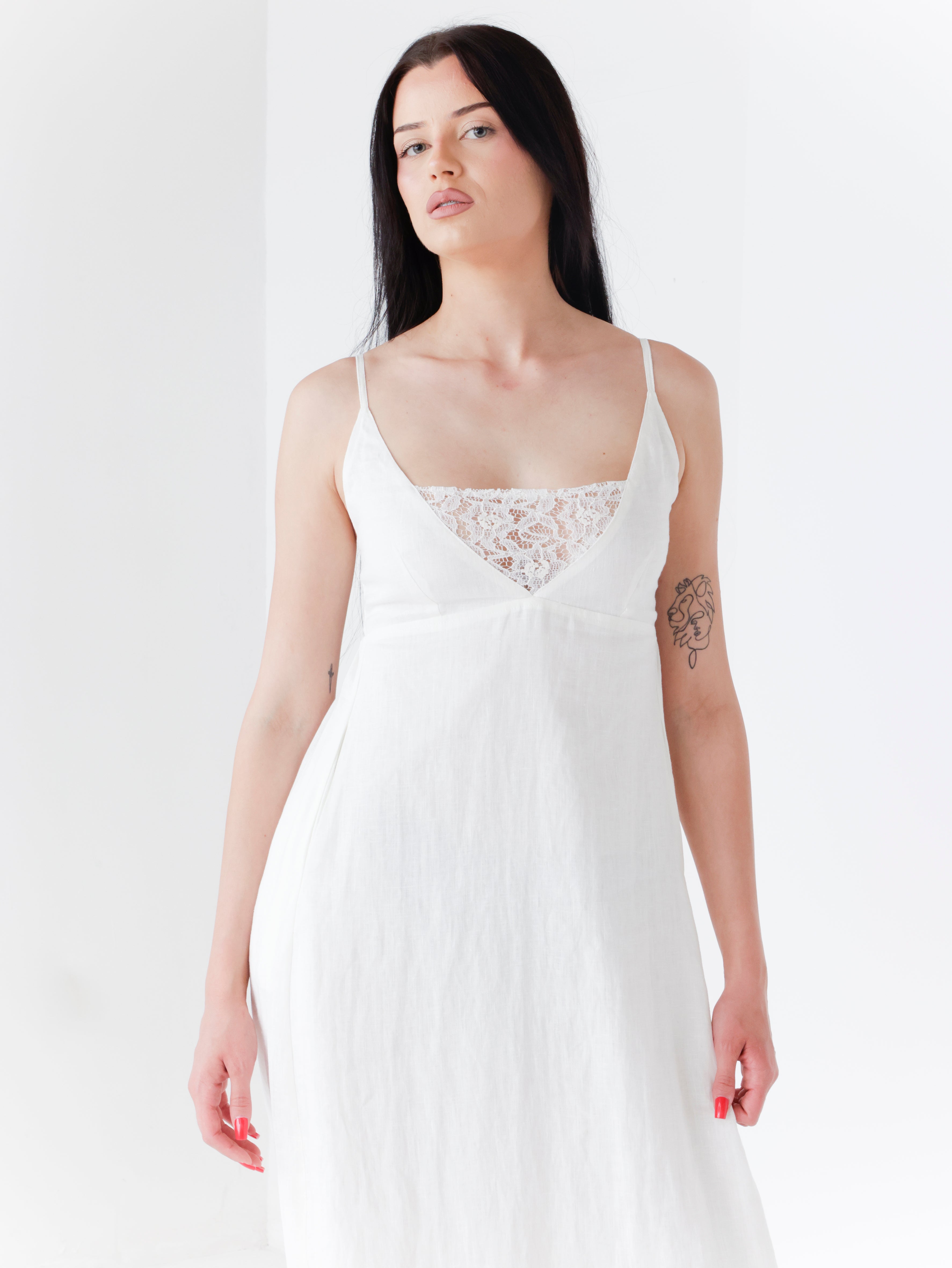 Obleka Linen lace