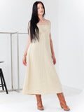 Obleka Linen champagne