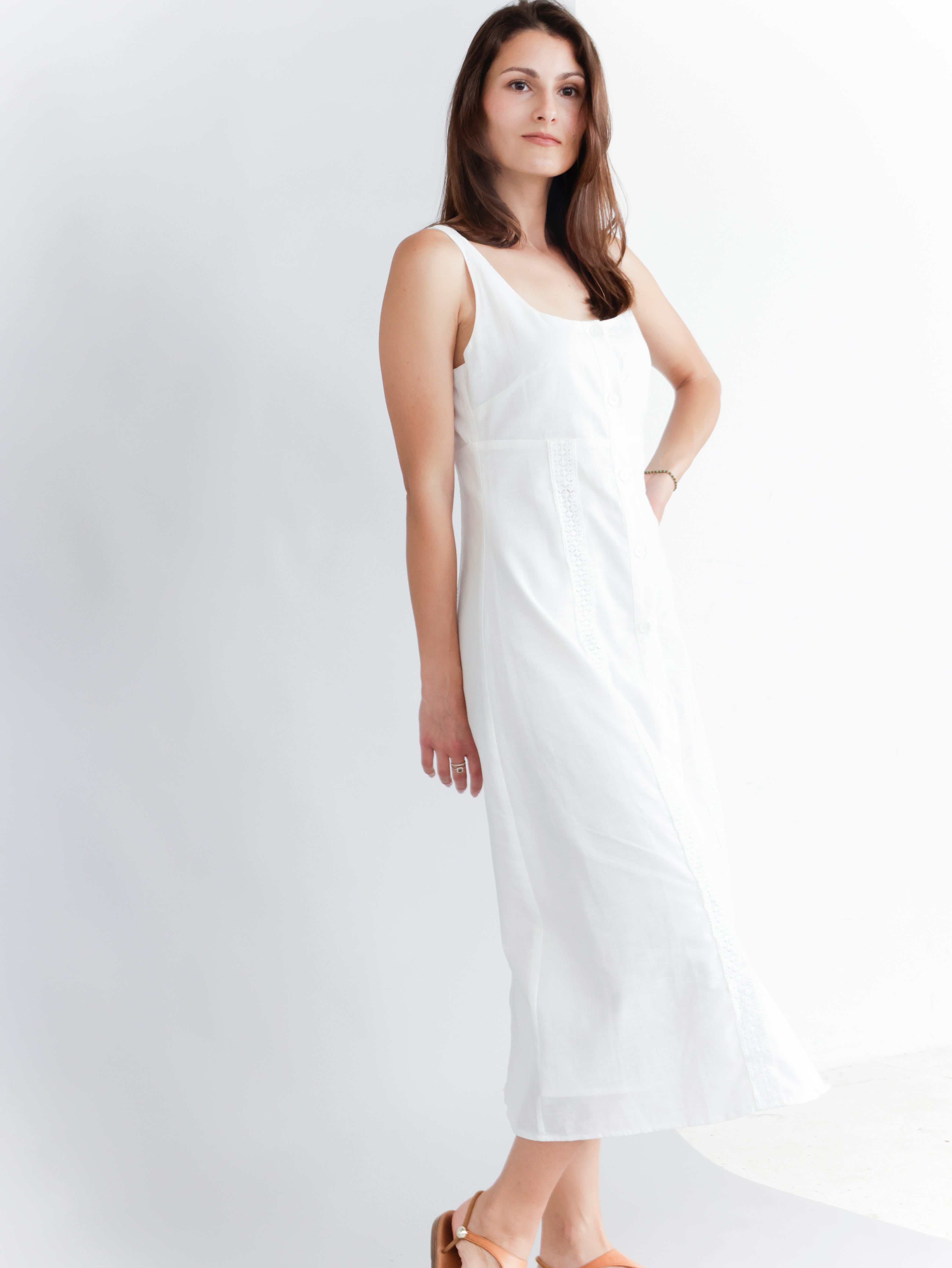 Obleka White lace