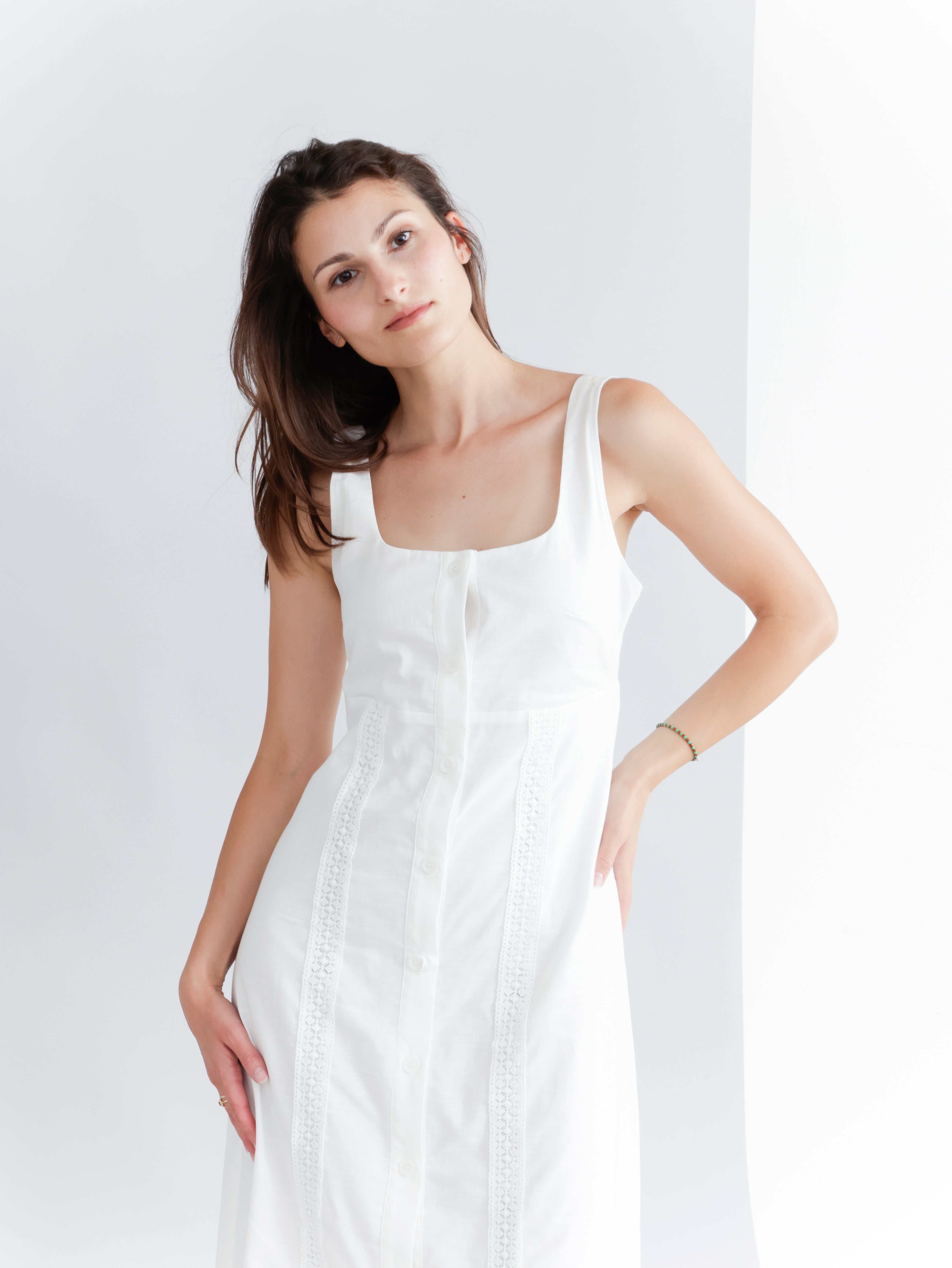 Obleka White lace