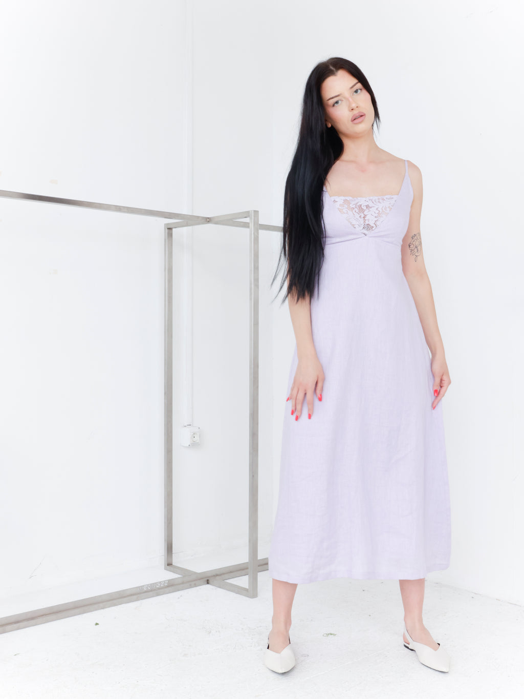 Obleka Linen lace