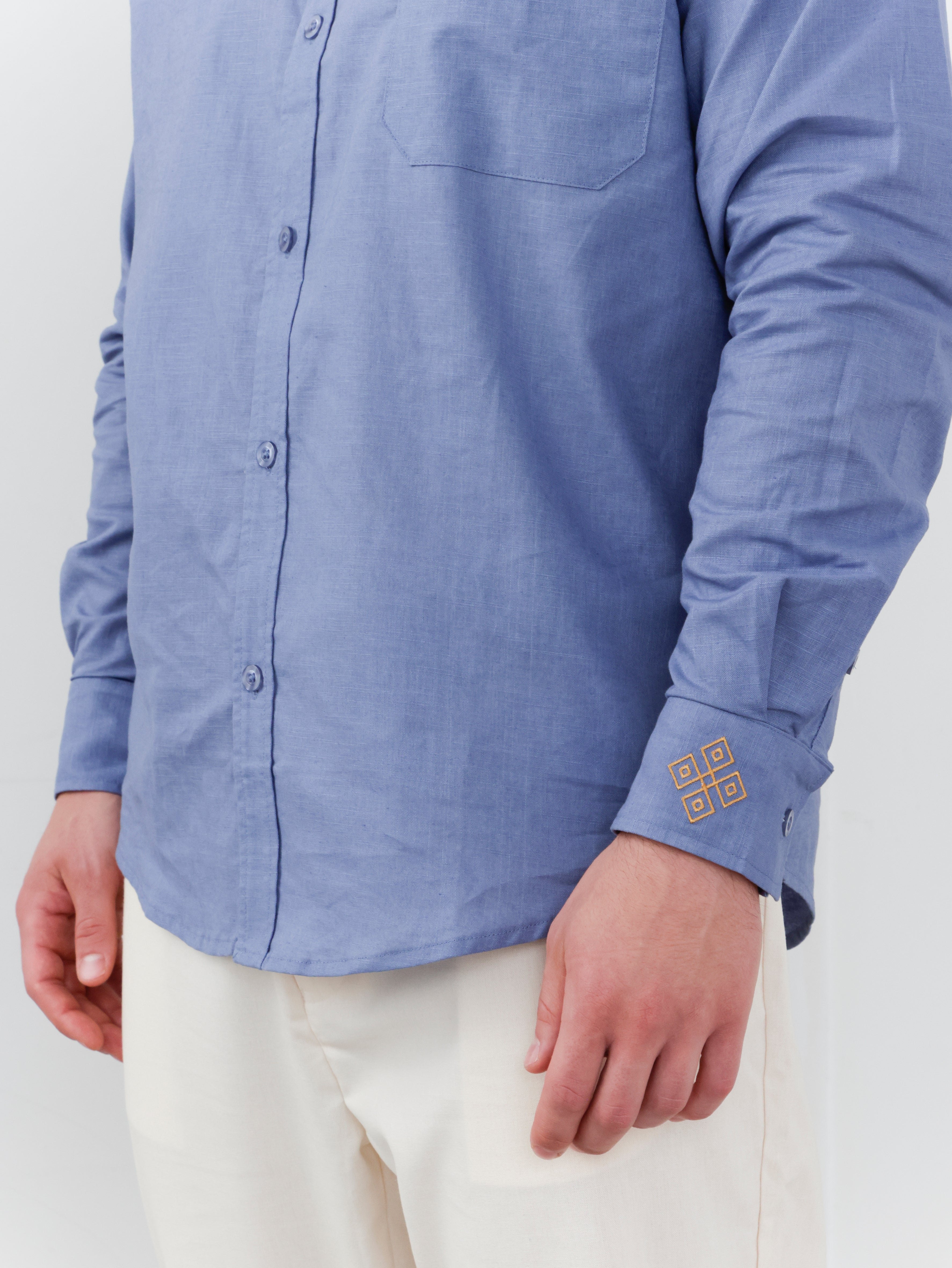 Moška srajca Linen embroidery