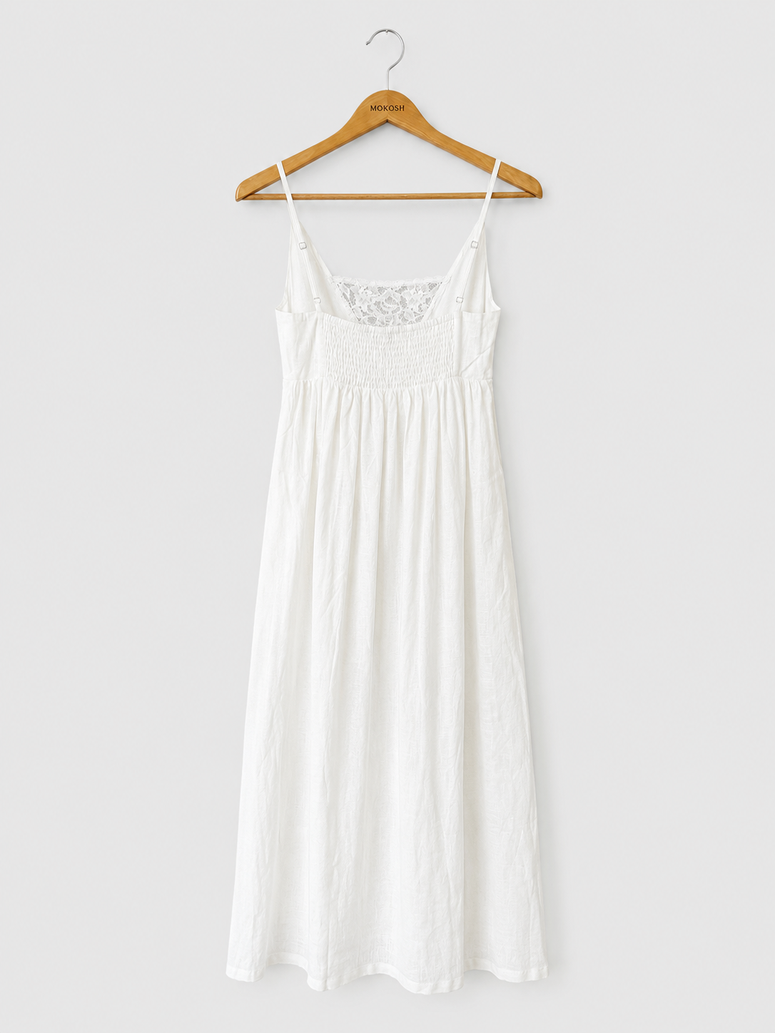 Obleka Linen lace white
