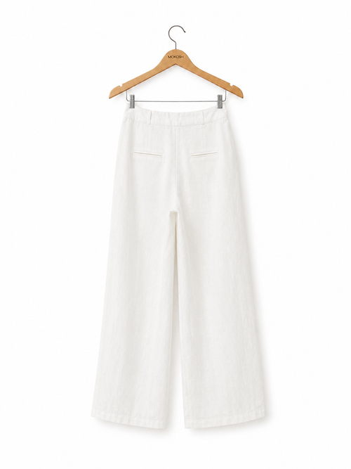 Hlače Linen ivory