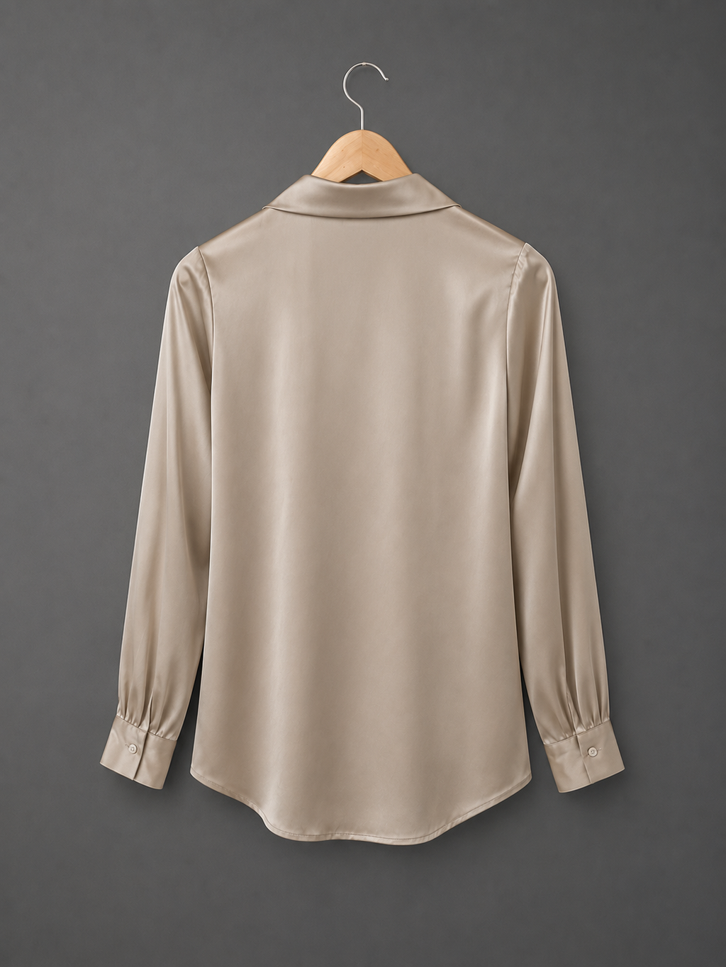 Srajca Mulberry silk champagne