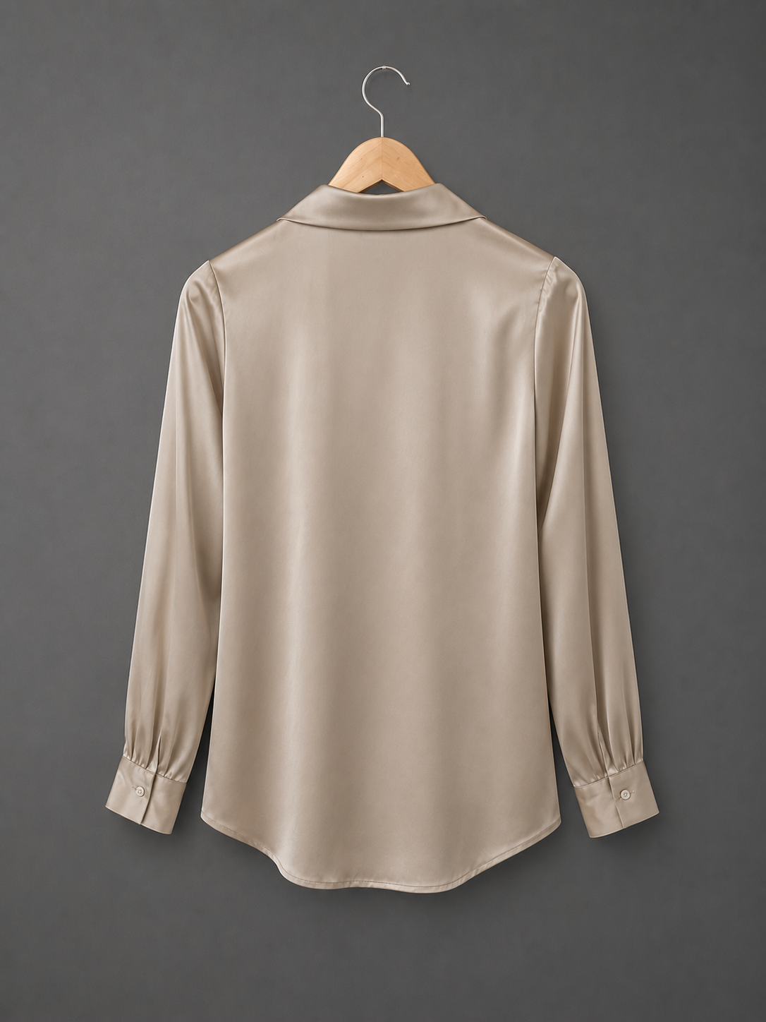 Srajca Mulberry silk champagne