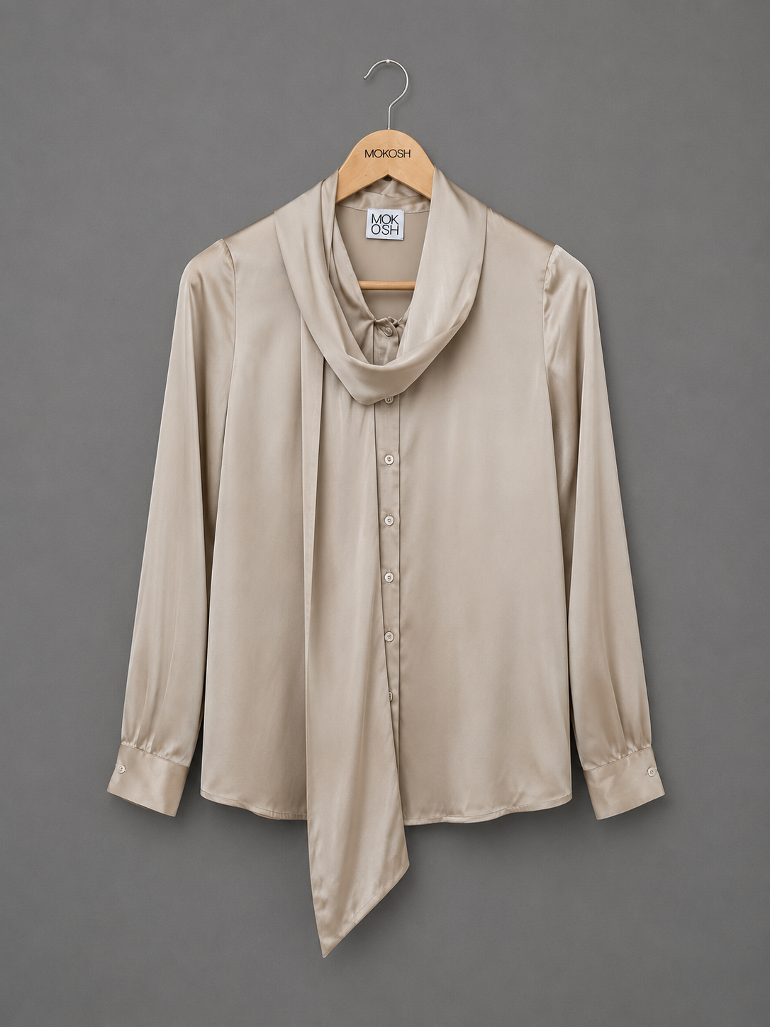 Srajca Mulberry silk champagne