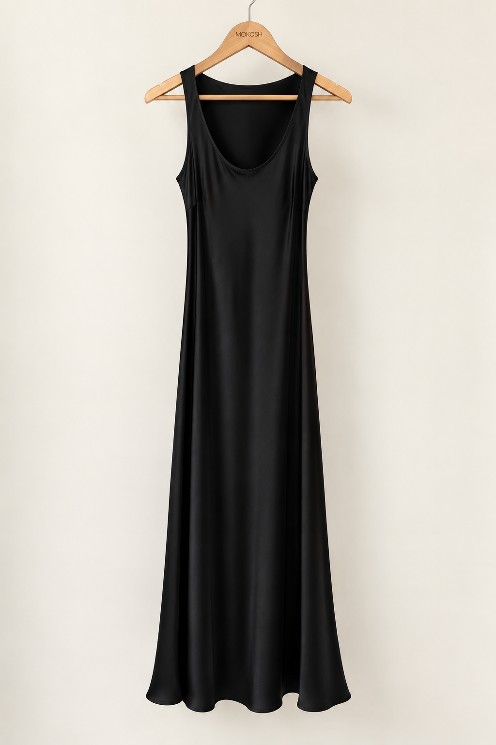 Svilena elegantna obleka - black